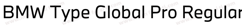 BMW Type Global Pro Regular字体转换